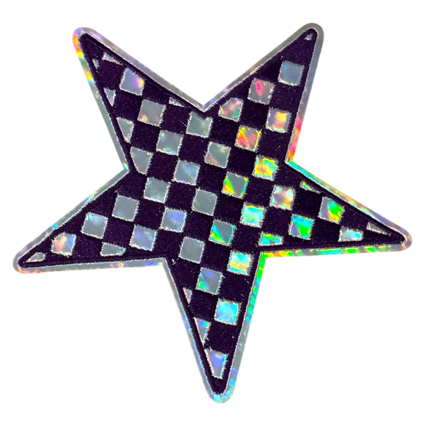Metallic Checkered Stars