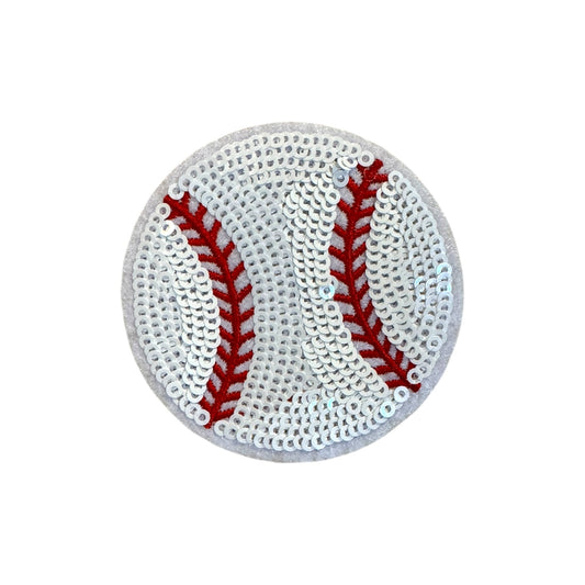 Baseball Sequin Patch