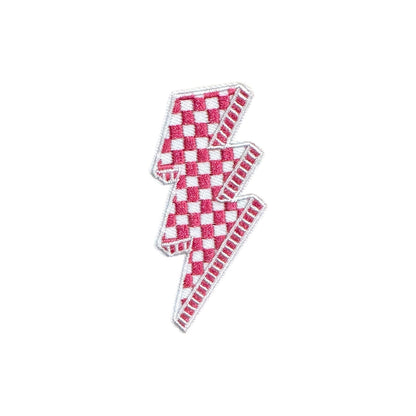 Checkered Lightning Bolt