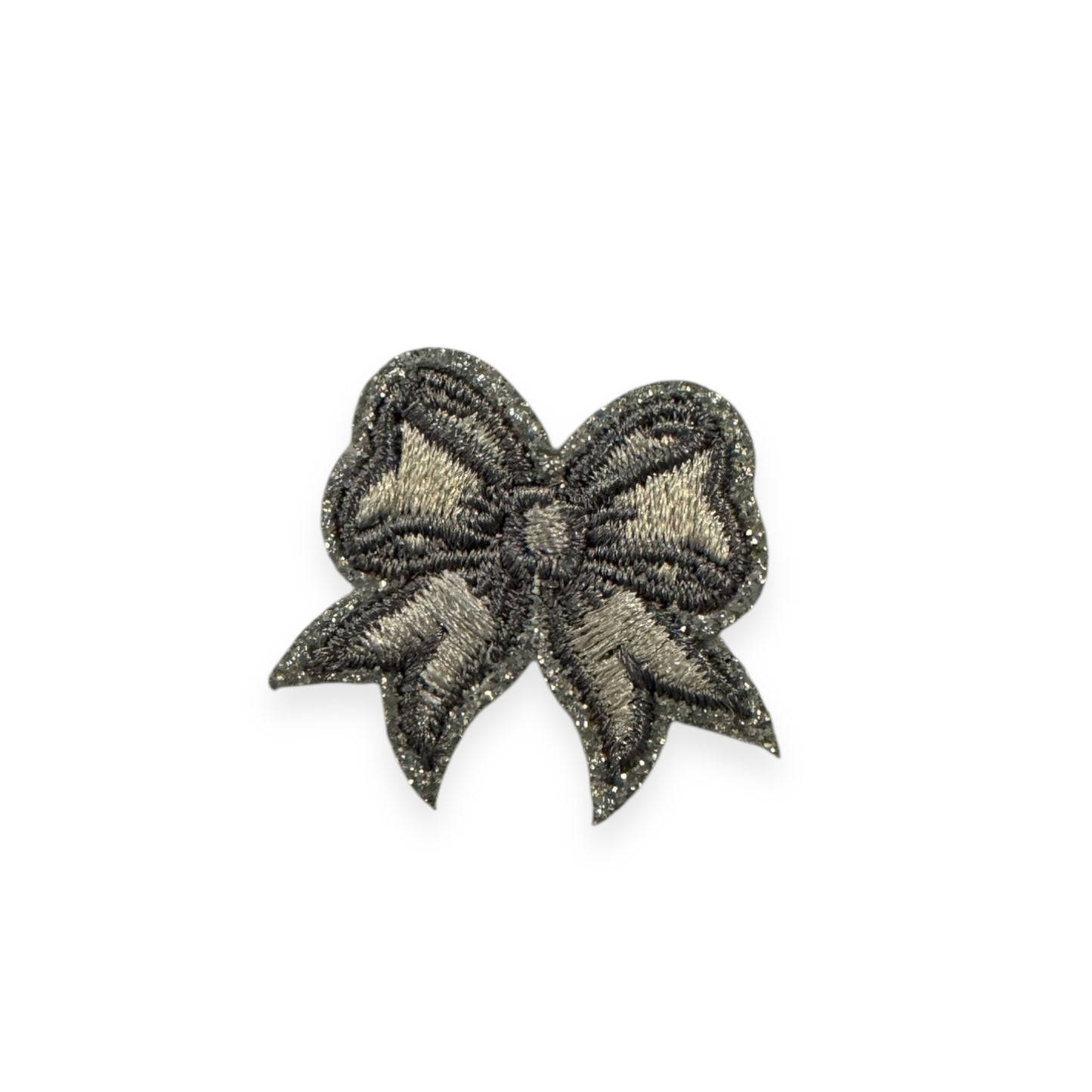 Mini Bow Patch- Silver