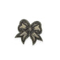 Mini Bow Patch- Silver