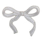 Dainty Bow Patch, White- 2.7"