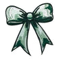 Ombre Bow Patch, Green- 3"