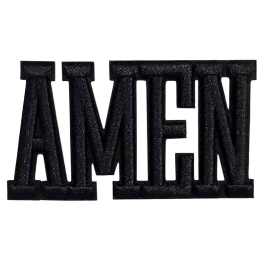 AMEN Puff Embroidery Patch