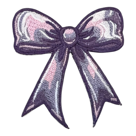 Ombre Bow Patch, Purple- 3"