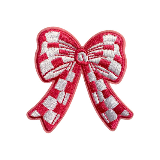 Checkered Bow Patch