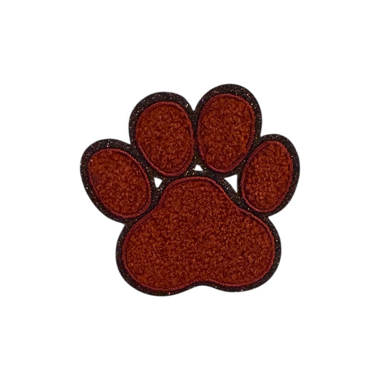 Chenille Paw Print Patch