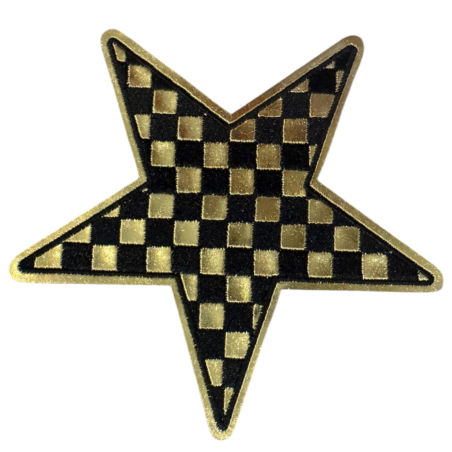 Metallic Checkered Stars