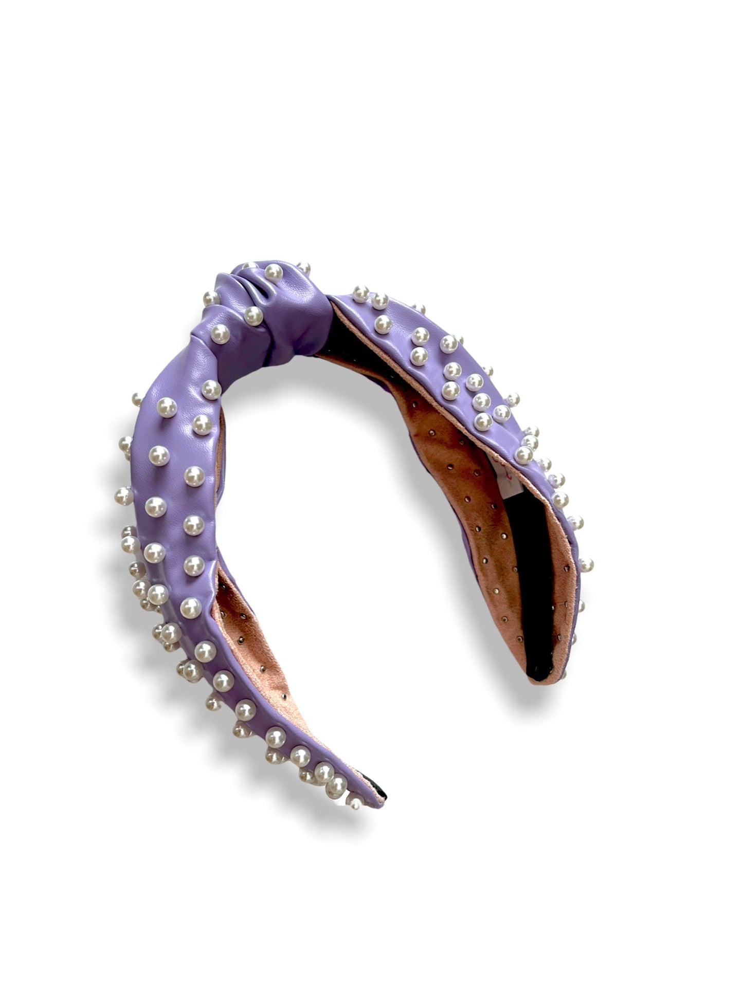 Knotted Leather Pearl Headbands