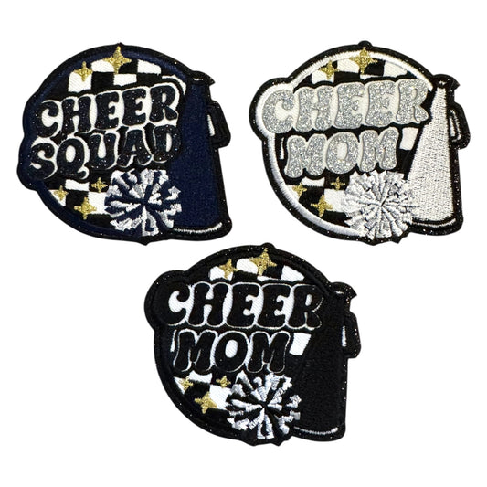 Cheer Squad & Cheer Mom Glitter Patch