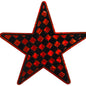 Metallic Checkered Stars