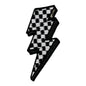 Checkered Lightning Bolt Patch
