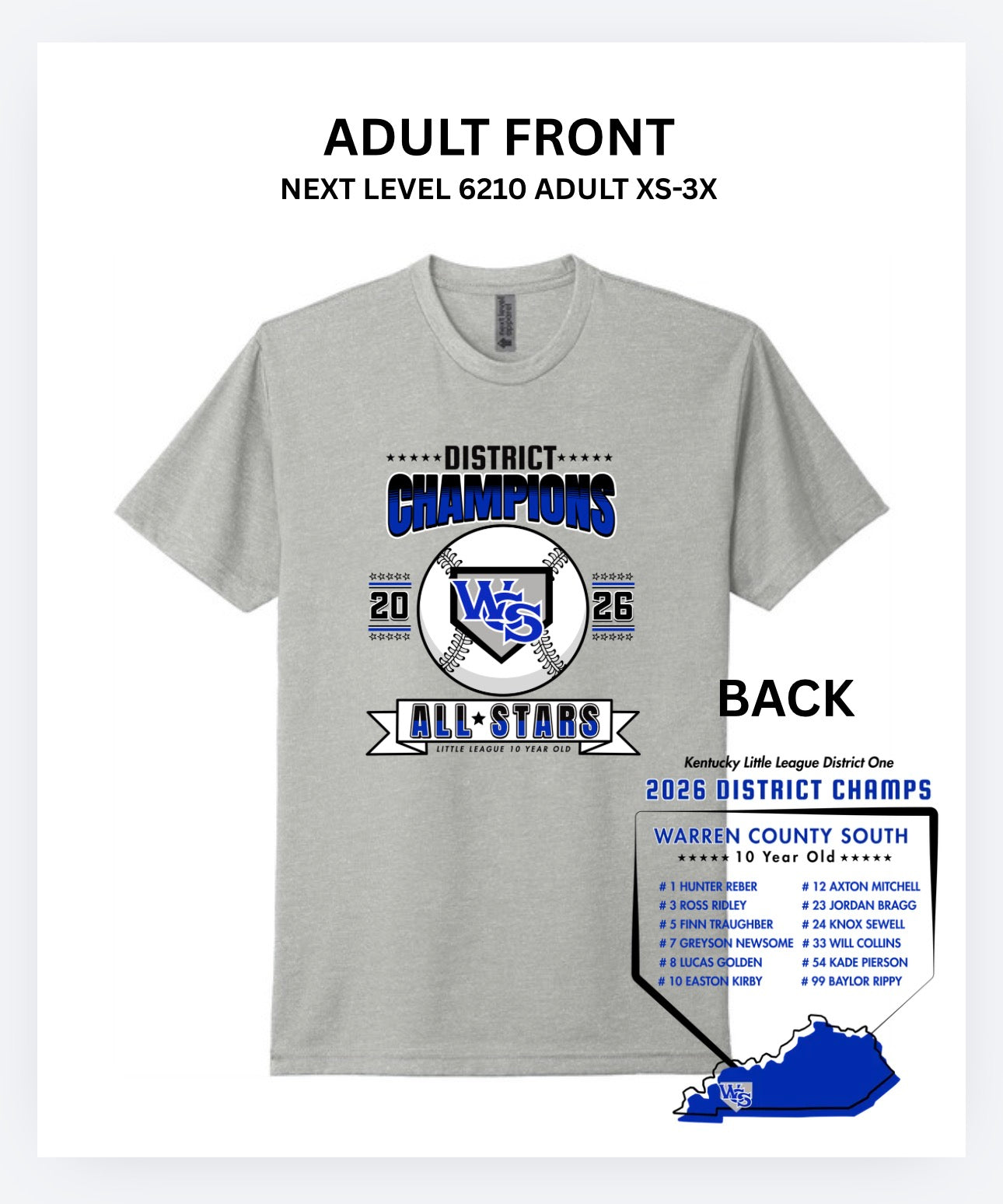 WCS 10s DITRICT CHAMP SHIRT