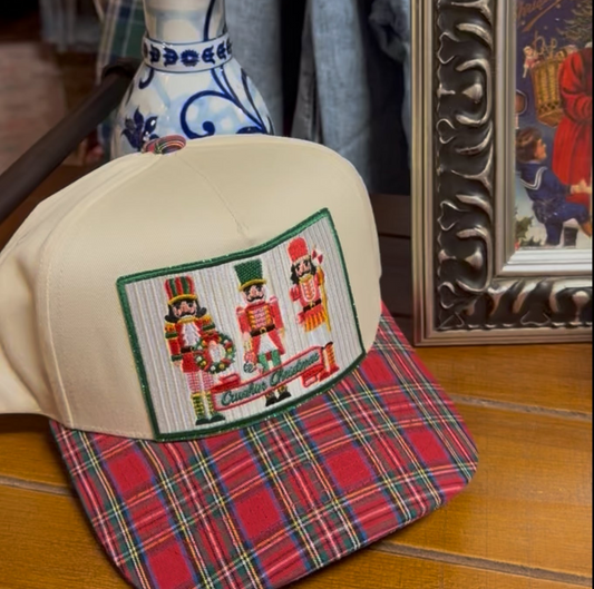 Crushin Christmas Nutcracker Tartan Trucker