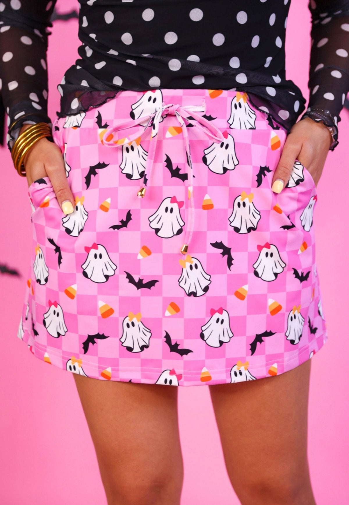 JL Gigi Ghost Checkered Skort