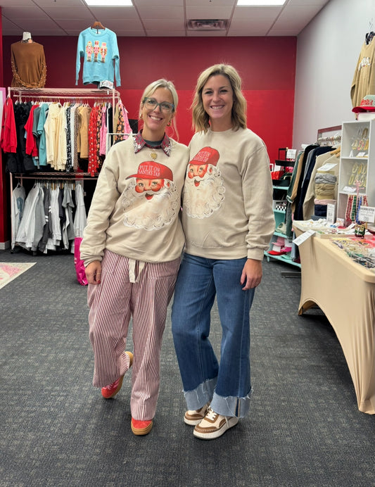 Custom “Put it on Santa’s Tab” Sweatshirt