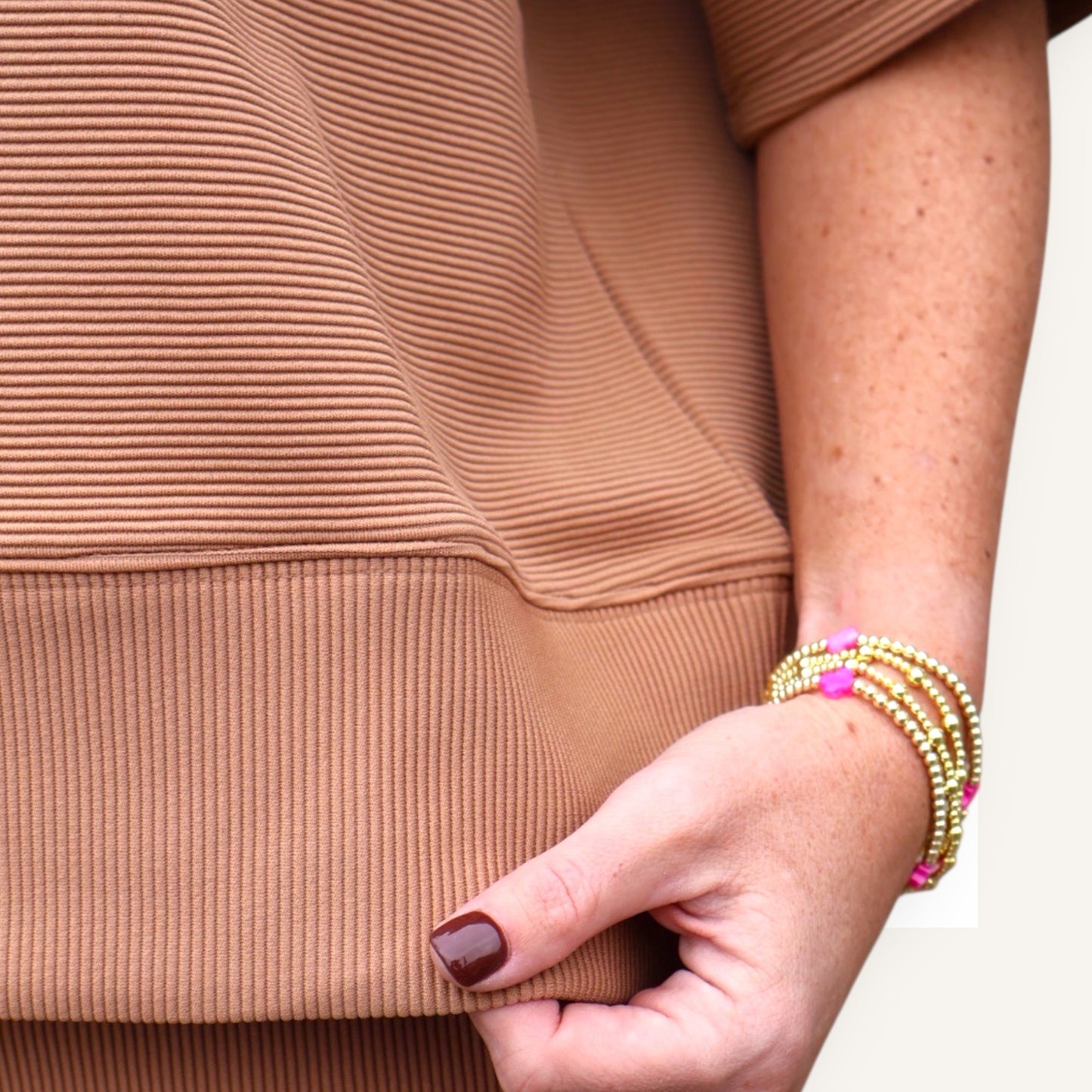 Ribbed Wide Leg Tshirt Set