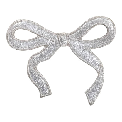 Dainty Bow Patch, Blue- 2.7"