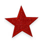 Glitter Star Patch- Red, 3"