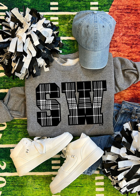 Spartans Plaid School Sweatshirt