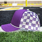 Checkered Mesh Foam Trucker Cap