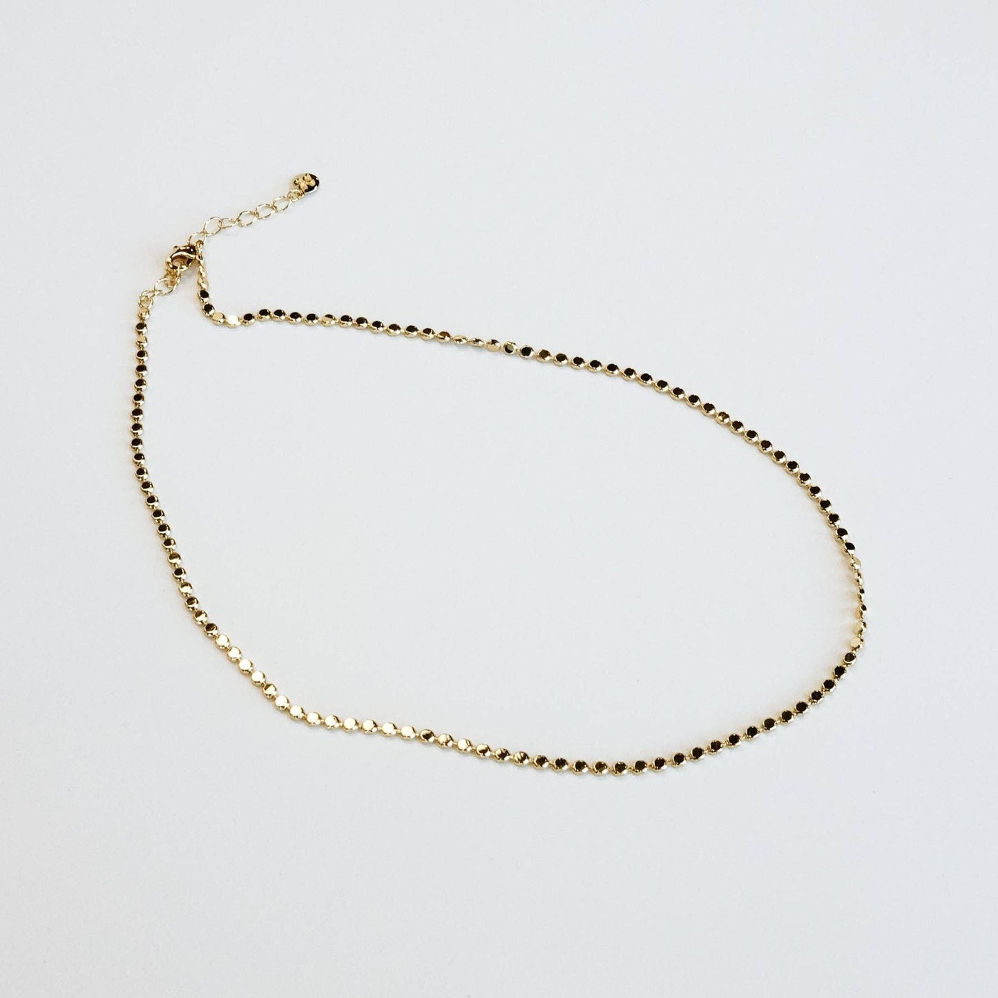 Disc Chain Necklace, Gold