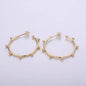 Dottie Hoop Earrings, Gold Filled