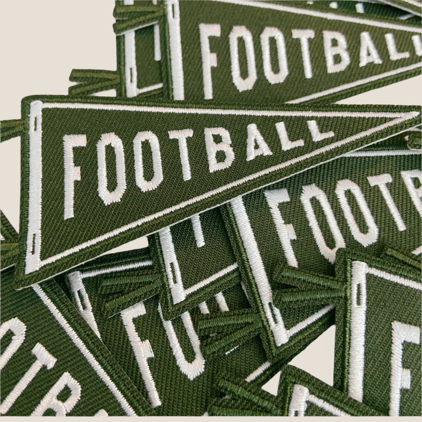 Football Pennant Flag Patch- 3"