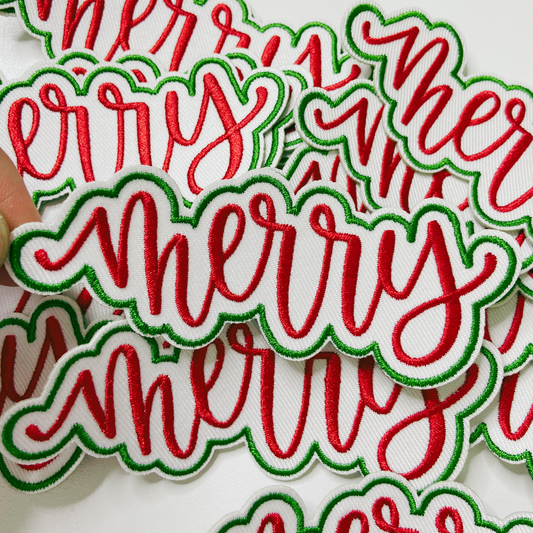 Merry Patch, Red & Green- 4"
