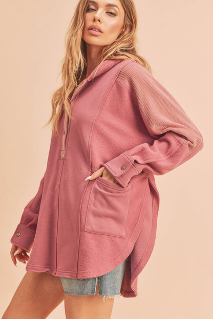 Hooded Pullover, Oat