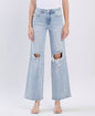 EVERDAY DISTRESSED WIDE JEANS
