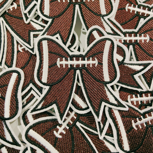 Football Bow Patch