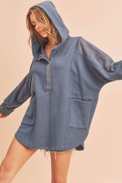 Hooded Pullover, Oat