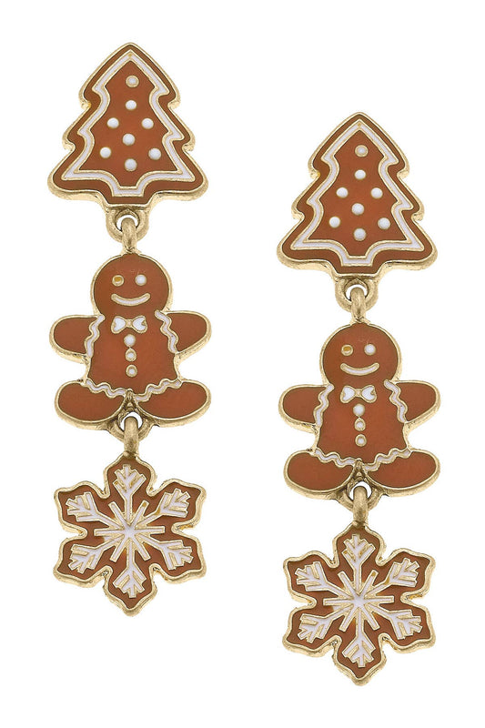 Gingerbread Village Earrings