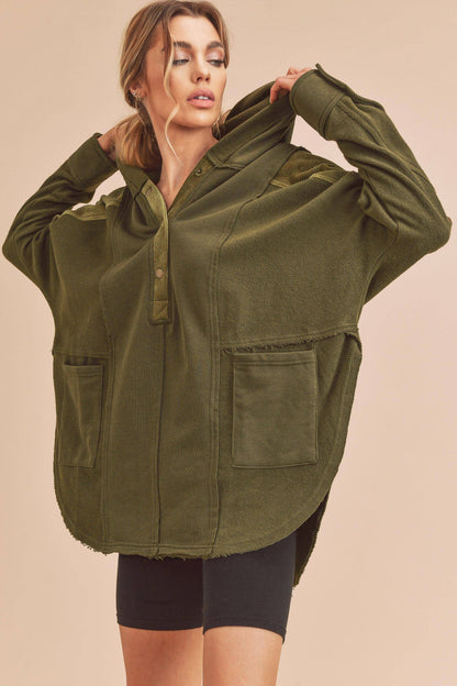Hooded Pullover, Oat