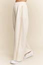 Crochet Lace Trim Loose Fit Barrel Sweatpants