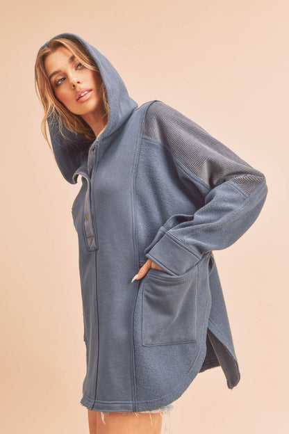 Hooded Pullover, Oat