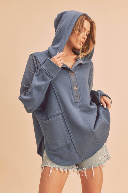 Hooded Pullover, Oat