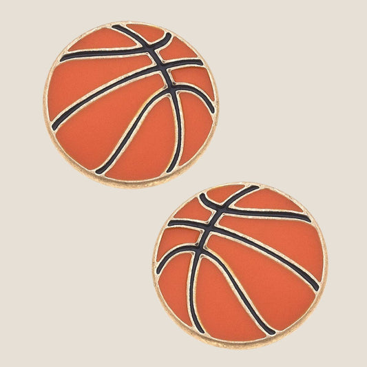 Basketball Stud Earrings
