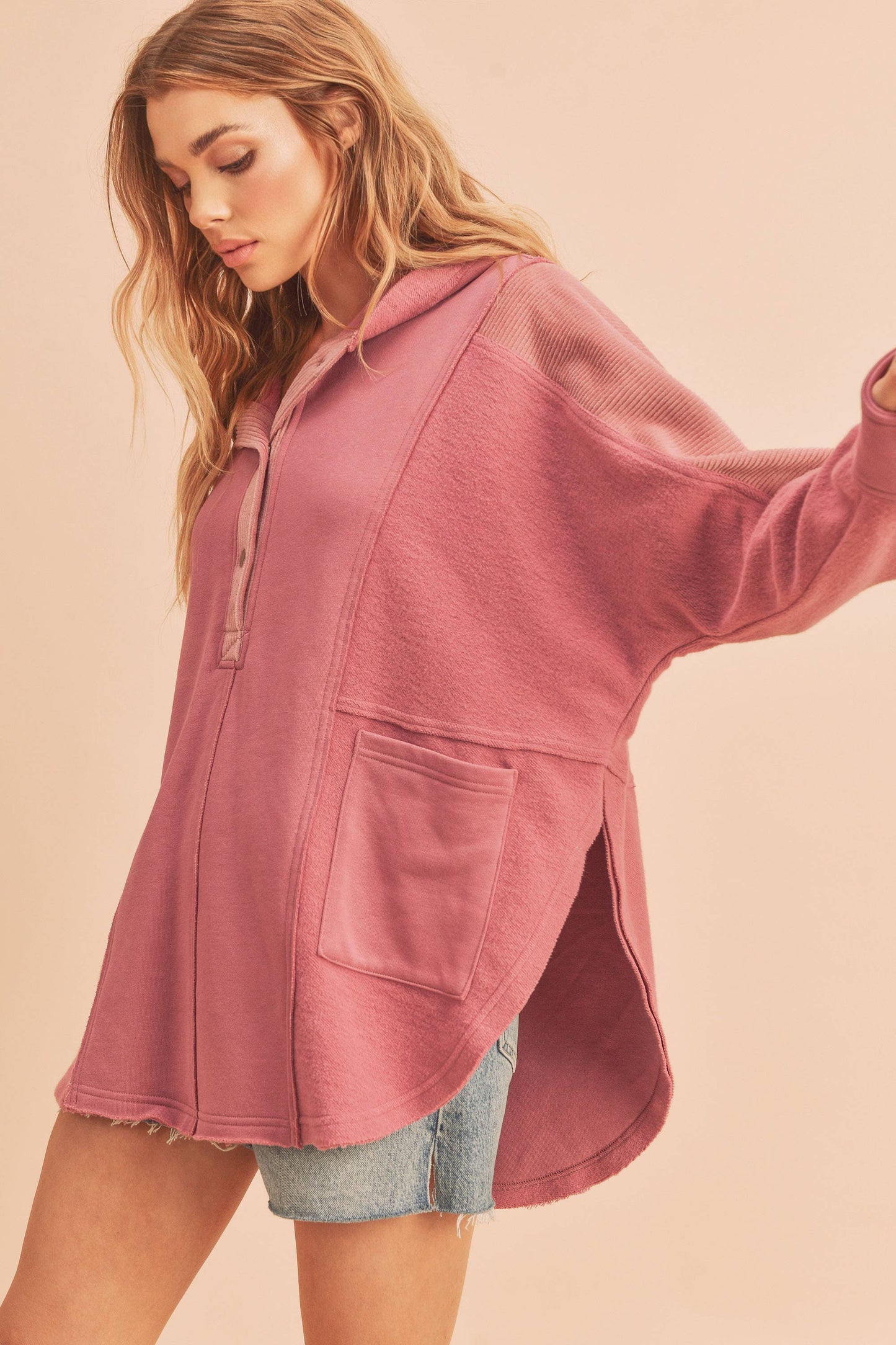 Hooded Pullover, Oat