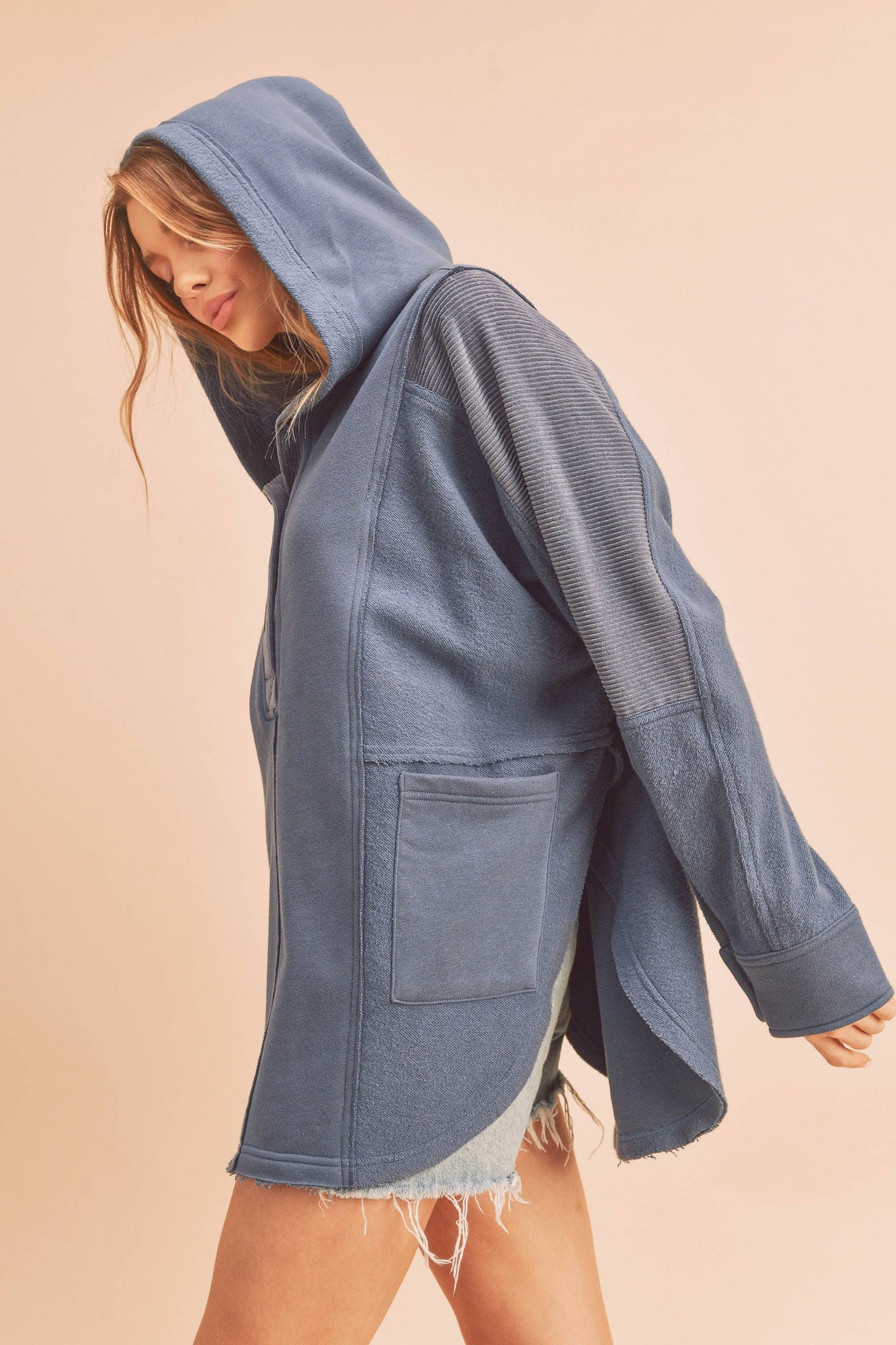 Hooded Pullover, Oat