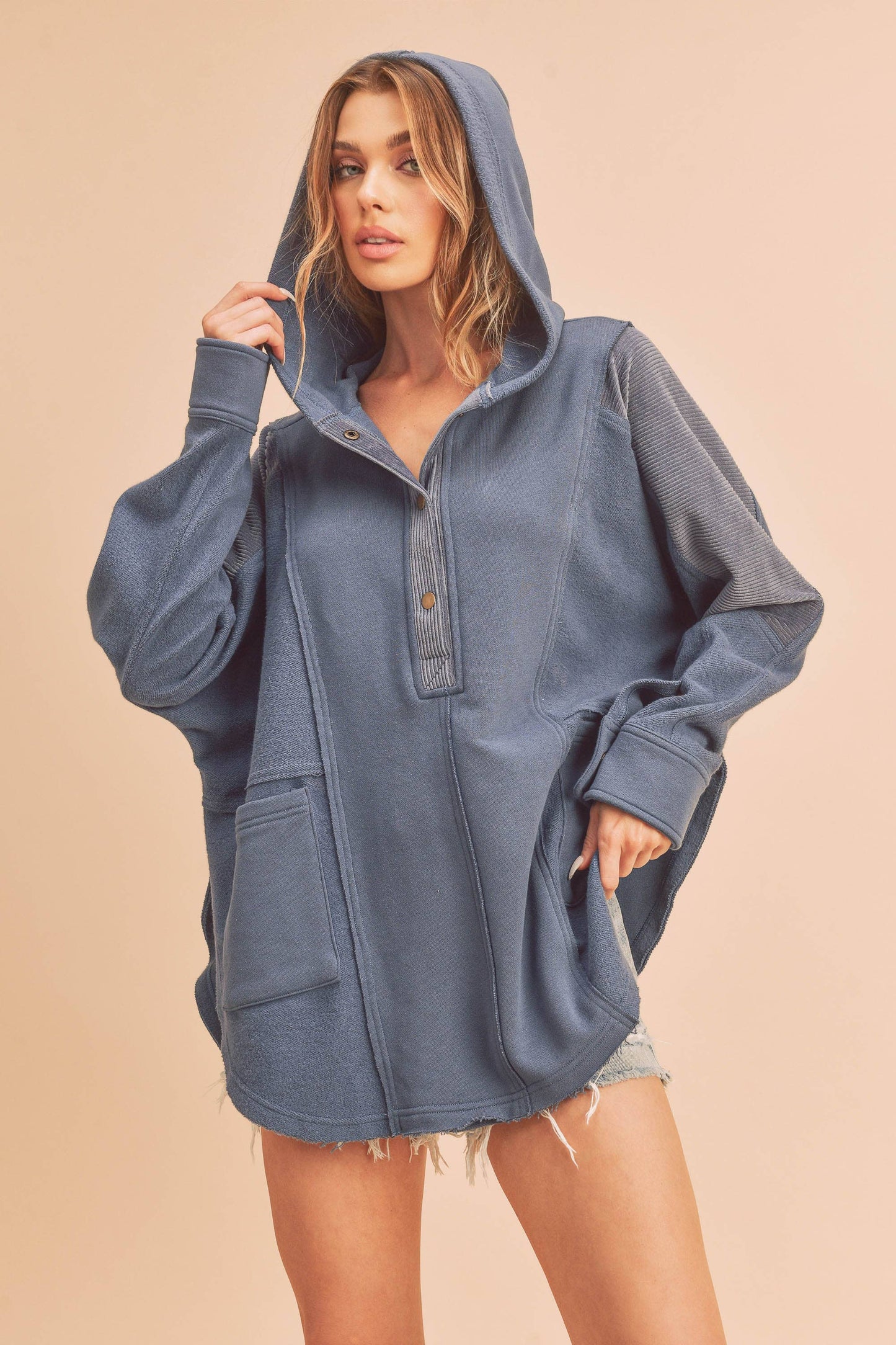 Hooded Pullover, Oat